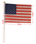 Preview: USA Flagge 21 cm x 14 cm, mit Stab