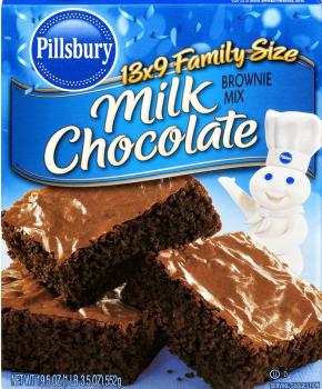 PILLSBURY 'Milk Chocolate' Brownie Mix Family Size 521 gr