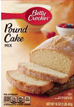 BETTY CROCKER 'Pound Cake' Mix ready in 3 easy steps 453 gr