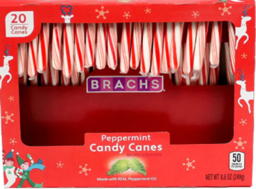 BRACH'S Candy Canes 'Peppermint' Zuckerstangen 20 Stück = 249 gr