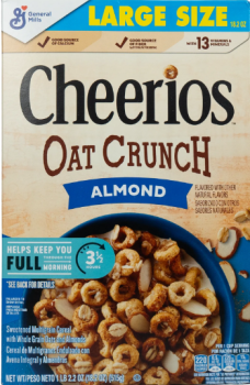 General Mills CHEERIOS Oat Crunch 'Almond' Volkornhafer Cereal 515 gr