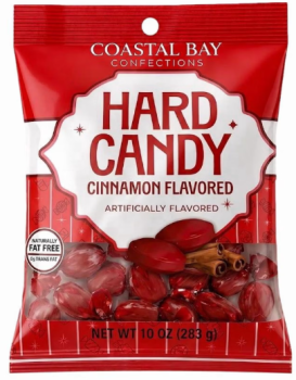 COASTAL BAY 'Cinnamon Flavor' Artificial Flavored Hard Candy 283 gr