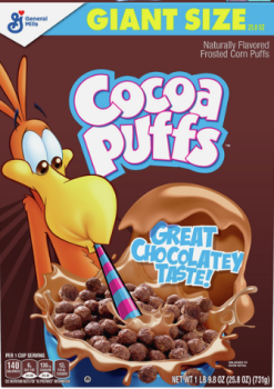 GENERAL MILLS 'Cocoa Puffs' Frosted Corn Puffs Great Chocolatey Taste 731 gr