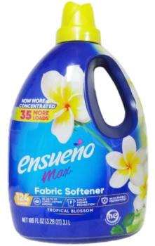 ENSUENO Max 'Tropical Blossom' Liquid Fabric Softener, 124 Loads 3100 ml