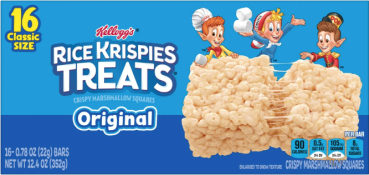 16 KELLOGG'S Rice Krispies Treats Marshmallow Squares 352 gr