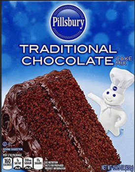 PILLSBURY Traditional 'Chocolate' Cake Mix real Cocoa 432 gr