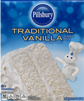 PILLSBURY Traditional 'Vanilla' Cake Mix Artificially Flavored 432 gr