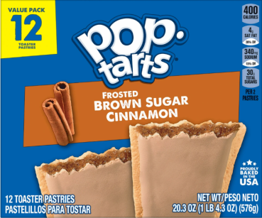 KELLOGG'S POP TARTS 'Brown Sugar Cinnamon' Toaster Pastries 576 gr