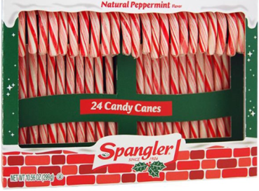 SPANGLER Natural 'Peppermint' Candy Canes 24 Zuckerstangen 301 gr