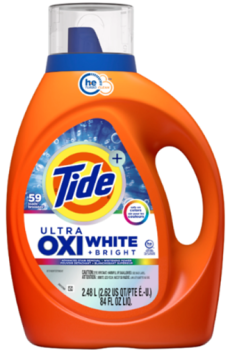 TIDE 'Ultra Oxi White' Laundry Detergent Flüssigwaschmittel 64 Loads 2480 ml
