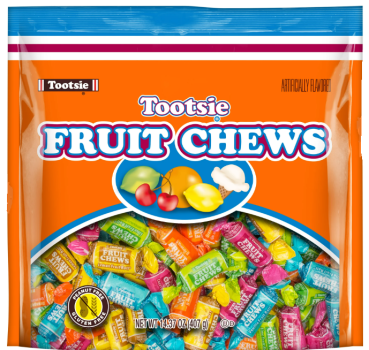 TOOTSIE 'Fruit Chews' verschiedene fruchtige Kaubonbons 407 gr
