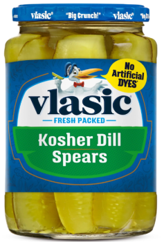 VLASIC Fresh Packed Kosher Dill 'Spears' Dillgurkenviertel 710 ml