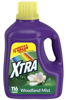 XTRA 'Woodland Mist' Laundry Detergent Formerly Mountain Rain 116 Loads 4110 ml
