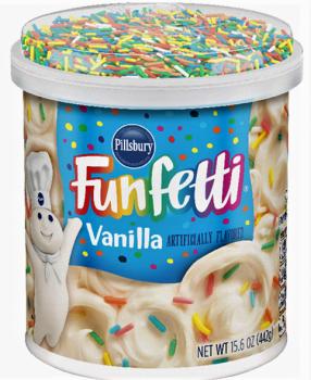 PILLSBURY Funfetti 'Vanilla' Frosting Creme für Kuchen 442 gr