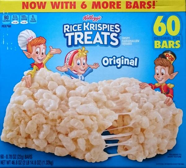 60 KELLOGG'S Rice Krispies Treats Marshmallow Squares 1320 gr