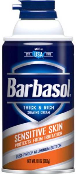 BARBASOL Rasierschaum 'Sensitive Skin' Thick & Rich 283 gr Original aus USA