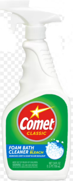 COMET Classic Foam Bath  Cleaner with Bleach 709 ml