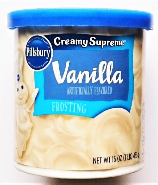 PILLSBURY Creamy Supreme 'Vanilla' Frosting Creme für Kuchen 453 gr