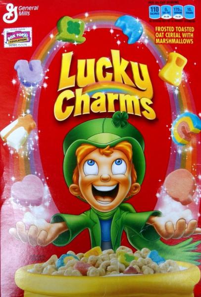 General Mills 'LUCKY CHARMS' Oat Ceral with Marshmallows Cerealien 652 gr