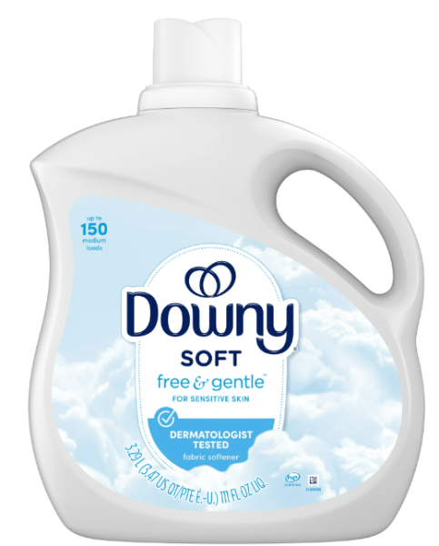 DOWNY Soft 'Free & Gentle' For Sensitive Skin fabric Softener 150 Loads 3290 ml