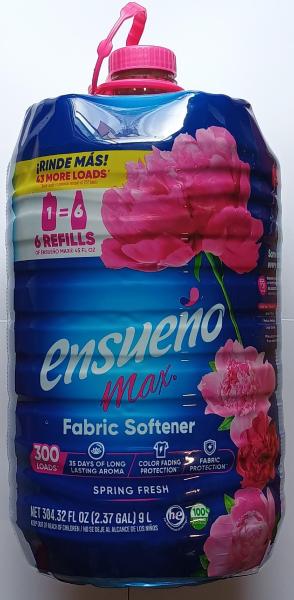 ENSUENO 'Spring Fresh' Liquid Fabric Softener, 300 Loads 9000 ml