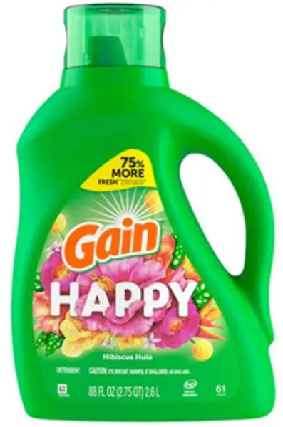 GAIN Happy Detergent 'Hibiscus Hula' Flüssigwaschmittel 2600 ml