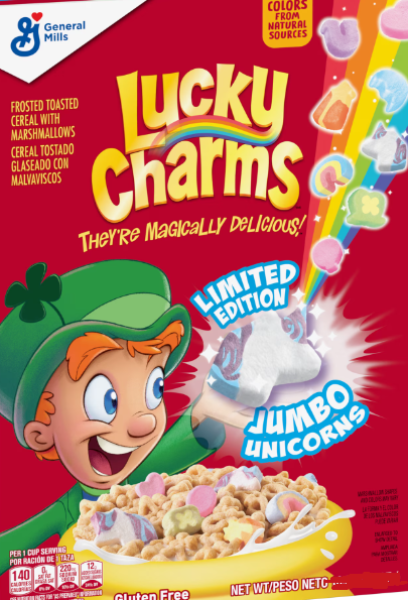 General Mills 'LUCKY CHARMS' Oat Ceral with Marshmallows Cerealien 297 gr