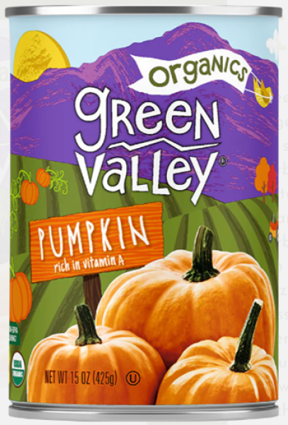 GREEN VALLEY Organics 'Pumpkin' reines Kürbispüree Glutenfree 425 gr