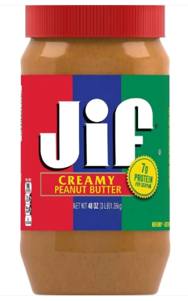 JIF Peanutbutter 'Creamy' Erdnussbutter, Glutenfrei 1360 gr