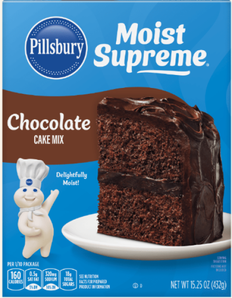 PILLSBURY Moist Supreme 'Chocolate' Cake Mix Delightfully Moist 432 gr