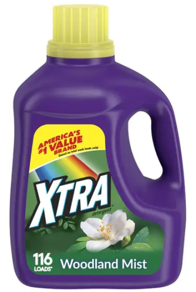 XTRA 'Woodland Mist' Laundry Detergent Formerly Mountain Rain 116 Loads 4110 ml