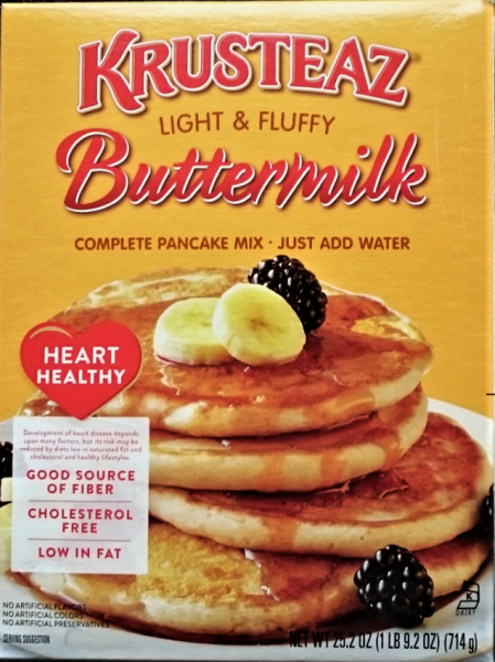 KRUSTEAZ Light & Fluffy 'Buttermilk' Complete Pancake Mix Backmischung 714gr